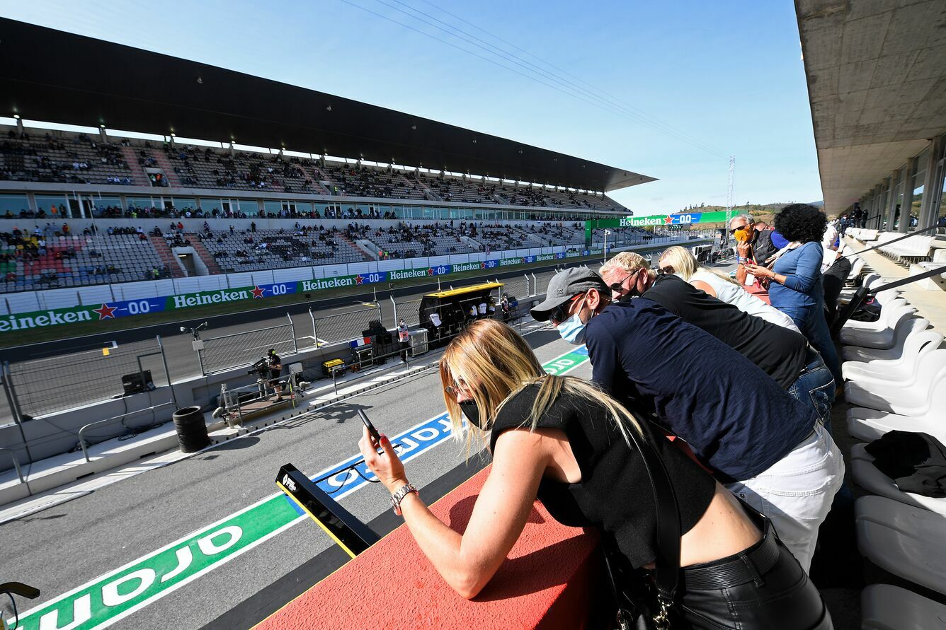 Paddock club track view